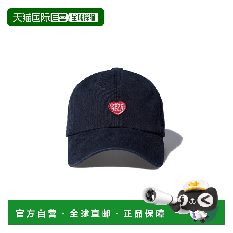 韩国直邮AECA 男士帽子AWCMSSBEACAOV001C0BA AECA LOVE CAP-BLAC