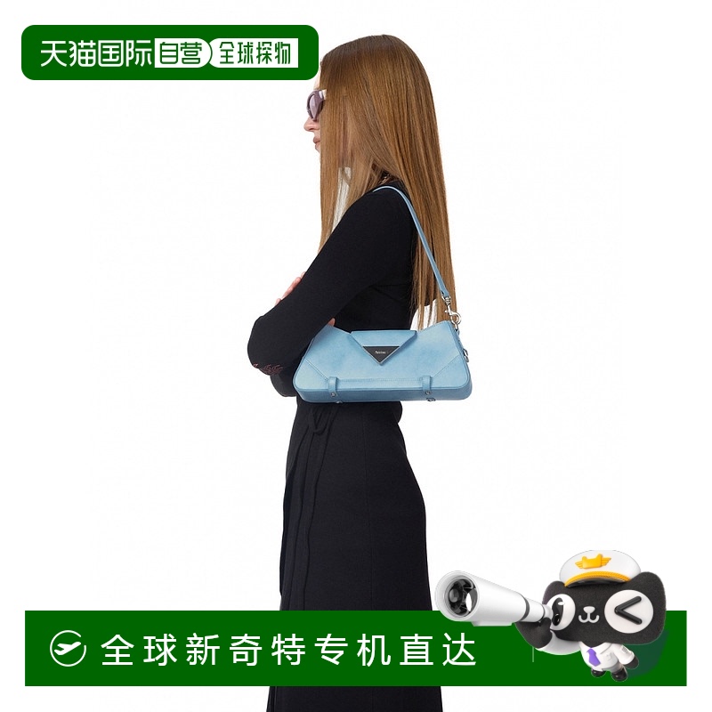 1小时内可退 韩国直邮FENNEC GAVI 三角包蓝色