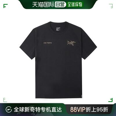 韩国直邮[ARCTERYX] CAPTIV SPRIT 男士 登山 短袖 T恤 黑色 X000