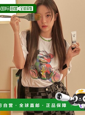 韩国直邮IST KUNST 上衣T恤 IK2CMMT514AWH正品高档舒适透气百搭