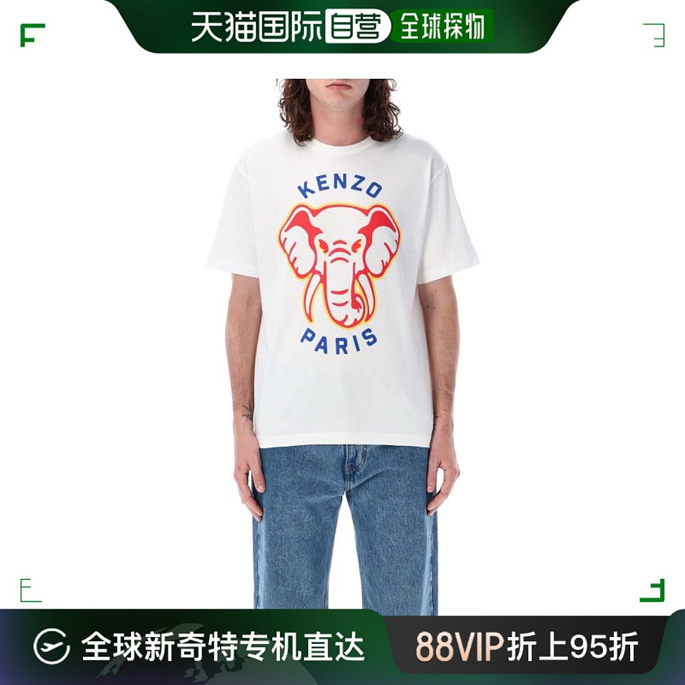 韩国直邮KENZO24SS短袖T恤男24PFE55TS1894SG 02 OFF WHITE