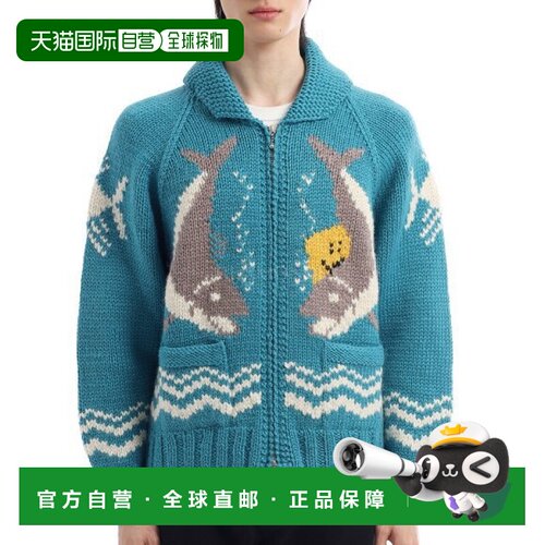 韩国直邮KAPITAL 手工编织 PECKISH TROT 拉链开衫（K2511KN154