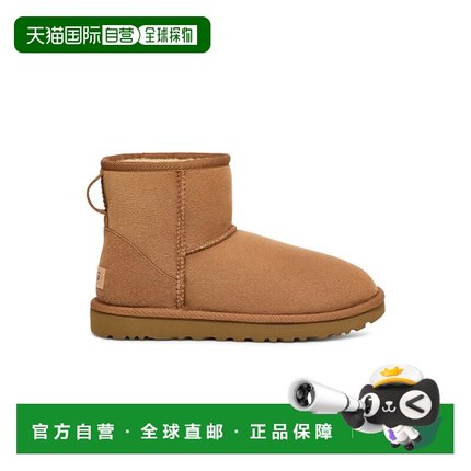 韩国直邮UGG 女士女鞋时装靴 1016222CHE平底牛皮秋冬圆头女靴