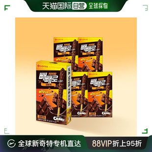 39g 乐天制果Crunkey巧克力棒 韩国直邮 棒饼干 LOTTE 5个