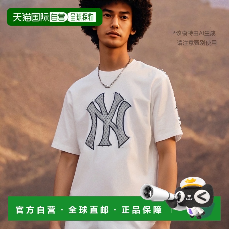 韩国直邮MLB 上衣 NY (Cream) 3ATSM2023-50 14天后发货