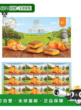 韩国直邮COLOMBIN 济州柑橘饼干（大包装） 24.4g * 9片