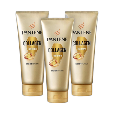 韩国直邮Pantene潘婷胶原蛋白营养护理护发素400ml*3瓶滋润顺滑