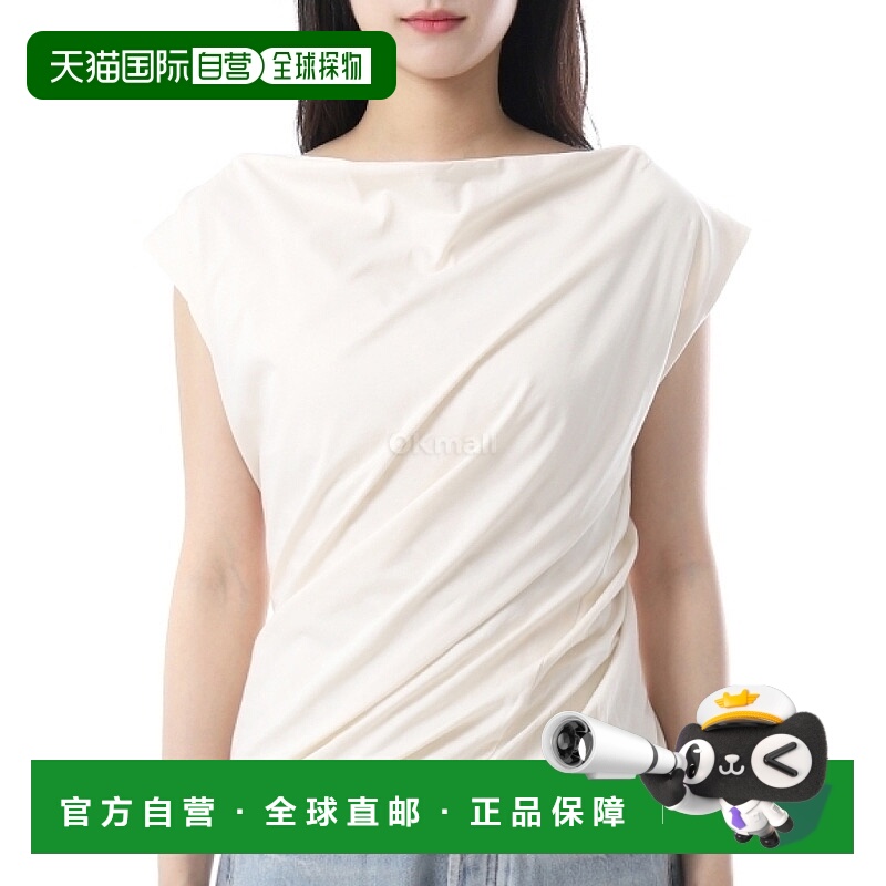 韩国直邮Baserange 未染色翻领 (TOTUT-RC-SP25) 无袖的新款上衣