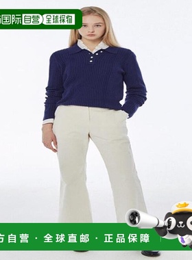 韩国直邮THE IZZAT TheIzak 珍珠钮扣罗纹领套头针织衫 _K INAP1P