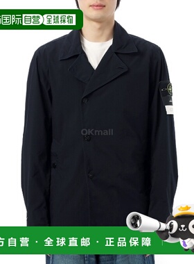 韩国直邮STONE ISLAND 4100024 轻盈紧凑触感聚酯纤维短款风衣 (K