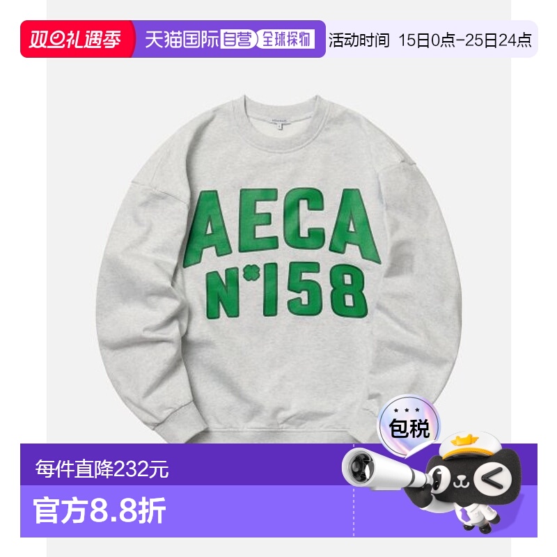 韩国直邮AECA 男士卫衣AWCMFWBBTSSOV002A5BD OVERSIZE TEAM AECA