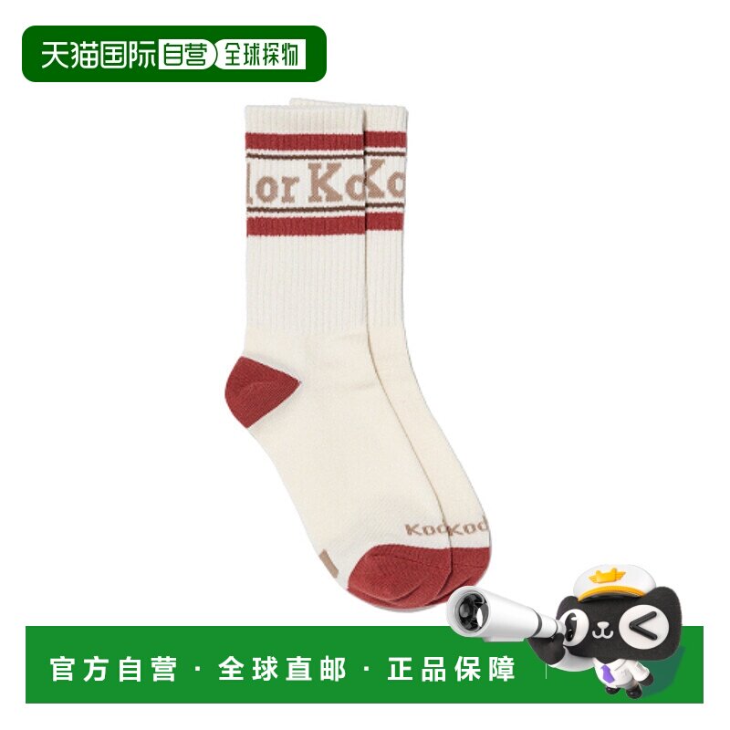 韩国直邮KODAK正品新款美式校园时尚运动男款袜子K4343LSC22RED