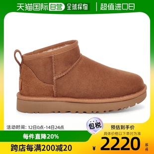 基础款 UGG 1116109 黑色 BL靴子 平底纯色圆头雪地靴