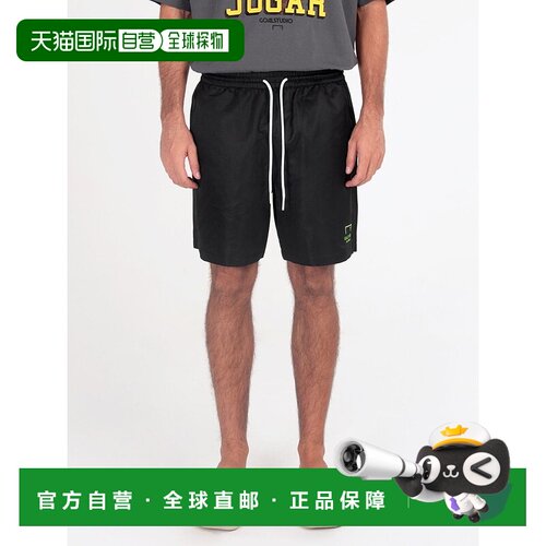 韩国直邮GOALSTUDIO [COEX MALL] 签名网布内衬短裤-黑色
