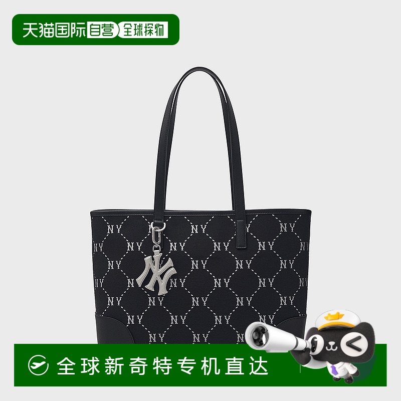 1h可退 韩国直邮MLB 提花大号男女托特包挎包/拎包/休闲包