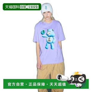 恤淺紫色正品 1小時內可退 高檔潮流舒適時 小熊 韓國直郵LMC