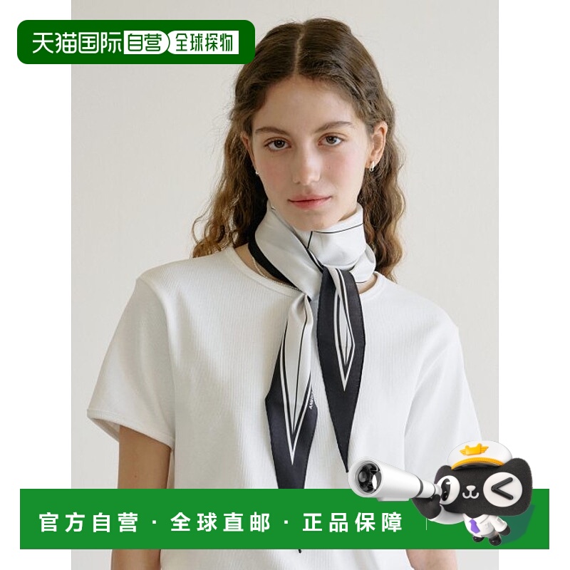 韩国直邮ANEDIT 女士丝巾AN24SA9008IV Silk Diamond Classic Scar
