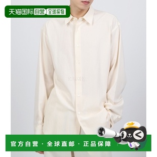 衬衫 韩国直邮AURALEE 象牙色长袖 VIYELLA 硬捻棉丝