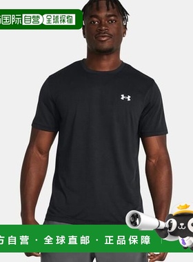 韩国直邮UNDER ARMOUR 1382582-001 黑色男士 UA Launch 短袖跑步