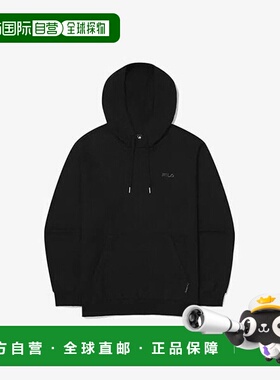 韩国直邮FILA Wheela 连帽衫 PQF FS2POG3102U-BLK 基本款小徽标