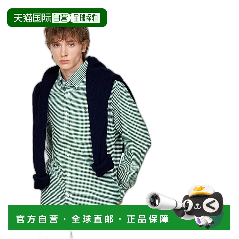 韩国直邮TOMMY HILFIGER 男士男衬衫T12E6WSH013MT10N2