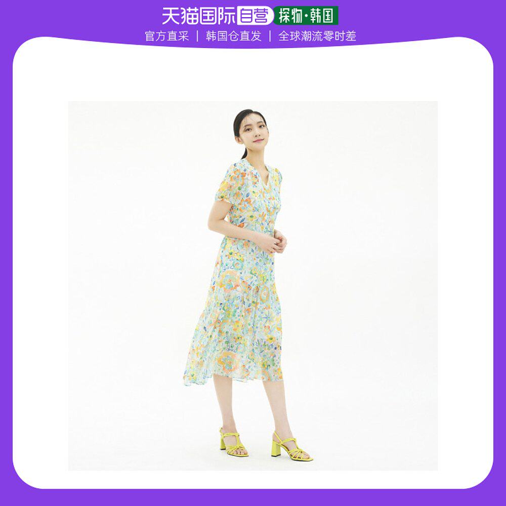 韩国直邮BESTIBELLI 连衣裙 [MODA OUTLET] 水彩画花纹印花长款连