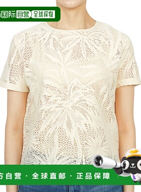 1h可退 韩国直邮max mara69410131650 LETTERA 001 女士 半袖T恤