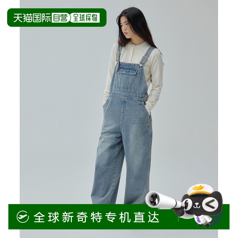 韩国直邮COVERNAT 女式女士牛仔连体裤蓝色