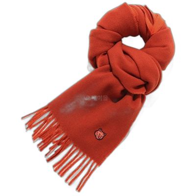 韩国直邮MAISON KITSUNE 狐狸头贴片围巾 (LM06201WA0018-M669)