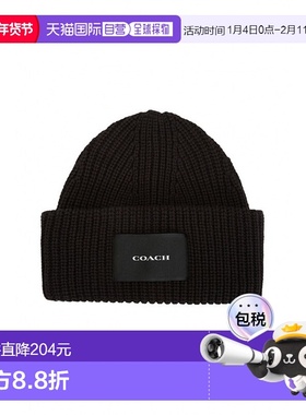 韩国直邮Coach蔻驰 士帽子306219669CO100424BLACK高级感正品