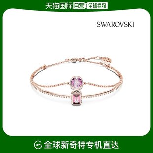 创意手链施华洛世奇玫瑰金手镯 韩国直邮swarovski 通用