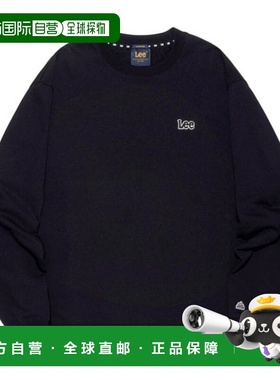 韩国直邮LEE LEE 小号抽搐徽标运动衫 黑色 LE2501CR02BK卫衣