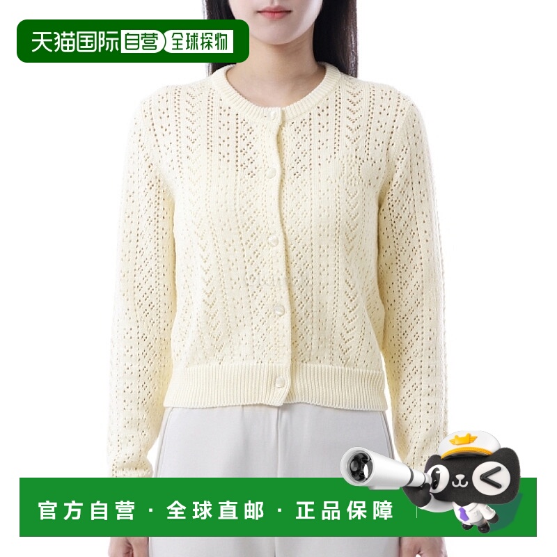 韩国直邮CELINE 棉质网眼开衫 (RV0N1307V 01OW) 长袖开襟衫