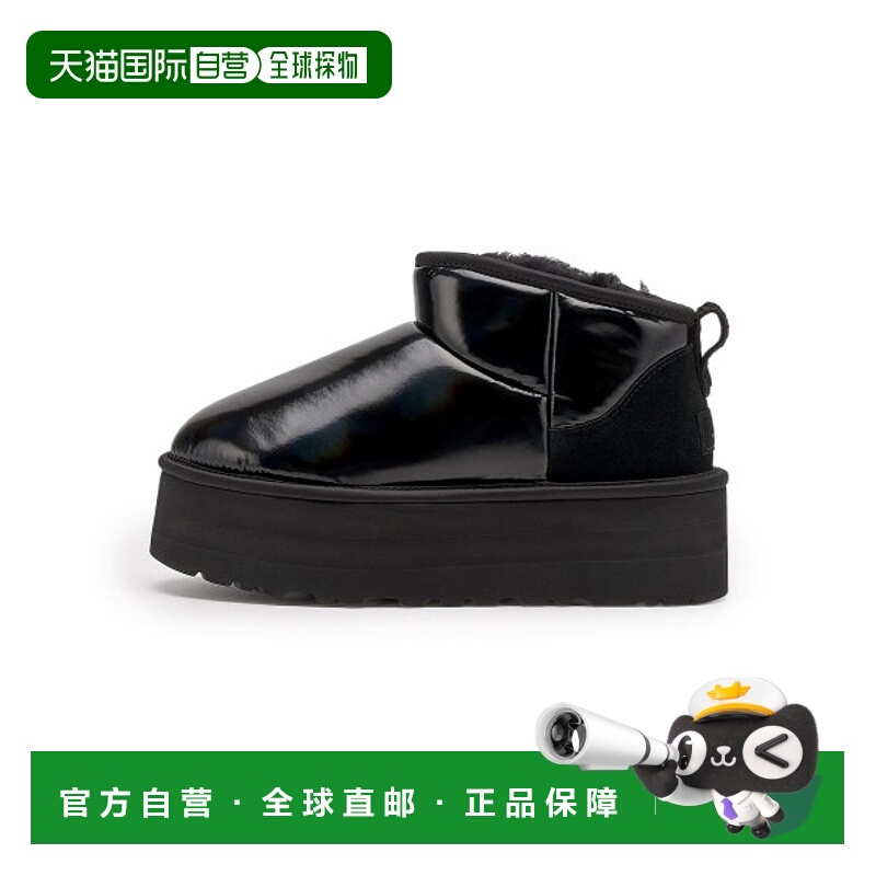 韩国直邮UGG雪地靴女秋冬圆头低筒耐磨一脚蹬保暖1144048BLK女鞋