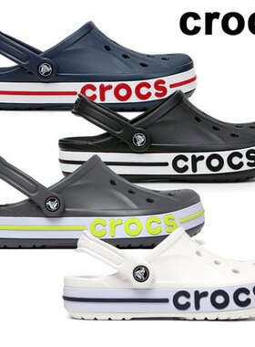 韩国直邮crocs [KROKS] PROGRAM BAYABAND CLOGS WHITEBLACK OPTI