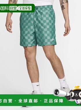 韩国直邮NIKE 男士短裤M NK CLUB FLOW SHORT CHECKERS - MALACHI