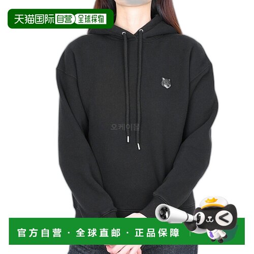 韩国直邮MAISON KITSUNE 大胆狐狸头贴片舒适连帽衫 (MW00704KM03