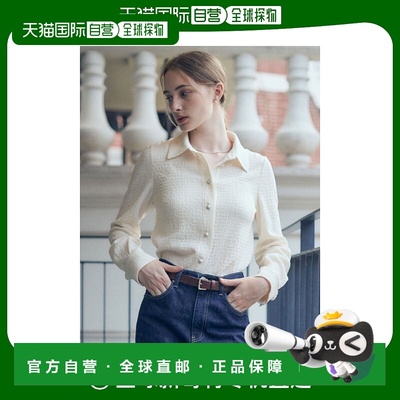 韩国直邮LOEUVRE正品 雪纺衫301854215Crinkle Blouse SW2AB711-0
