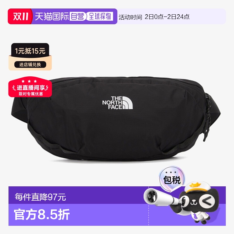 韩国直邮THE NORTH FACE正品户外运动韩版秋冬新品男款腰包NN2HQ0