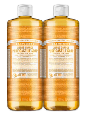韩国直邮Dr.Bronners布朗博士有机液体精油沐浴液950ml*2瓶正品