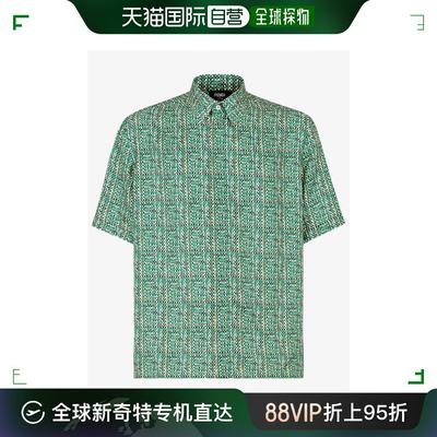 韩国直邮FENDI24SS长袖衬衫男FS0795AR6F F0QC3Green