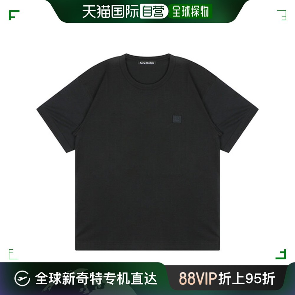 韩国直邮[Arcne] 23FW CL0205 900 Face 商标 T恤 黑色 女装/女士精品 衬衫 原图主图