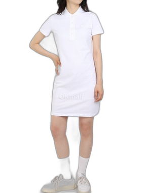 韩国直邮Lacoste 弹力棉珠地布POLO衫连衣裙（EF5473-001） 一件