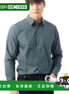 韩国直邮AURALEE 高支FINX 牛皮衬衫 深蓝色 (A24AS01HO) 长袖衬