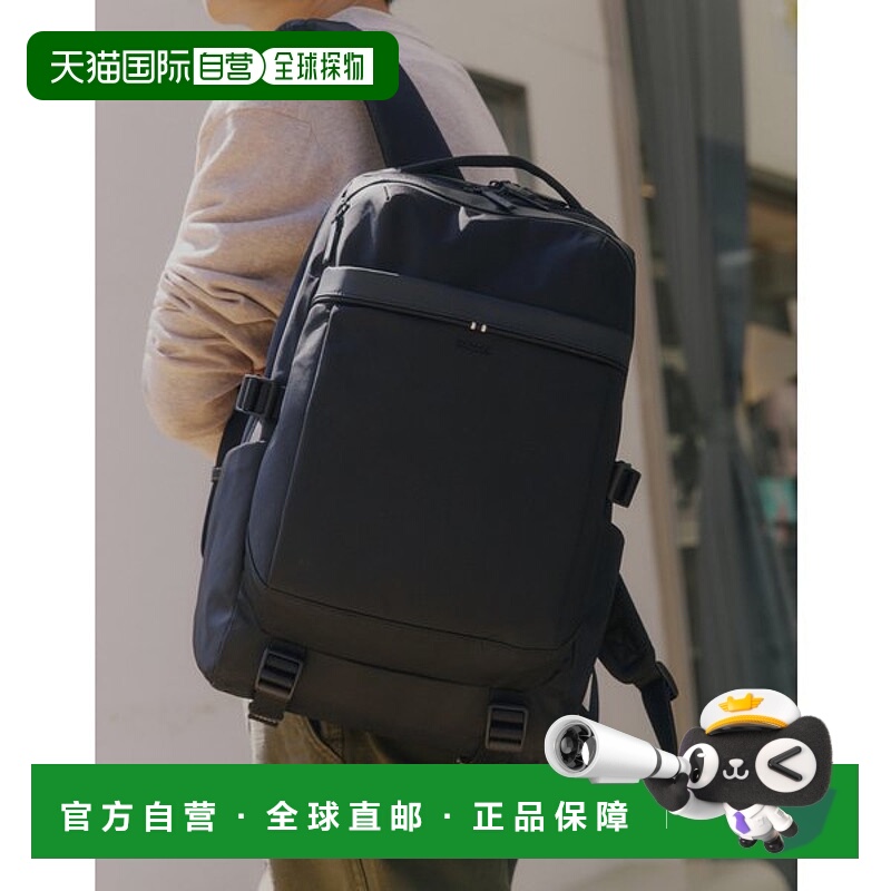 韩国直邮HAZZYS [25FW] [HATCH-BAG] 黑色 Cordura 尼龙背包 HJBA