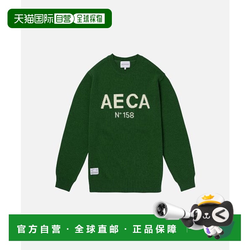 韩国直邮AECA 男士男针织AWCMFWBBKNIST001G4GA AECA BIG LOGO WO