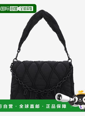 韩国直邮DIESEL Charms-D-M 织物单肩包 - 黑色 X10265P8048T8013