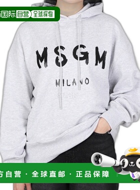 韩国直邮MSGM 2000MDM515 200003 94 连帽拉链棉质女士T恤卫衣