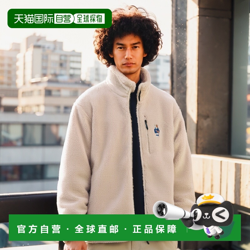 韩国直邮YALE HEAVY BOA FLEECE POCKET ZIP UP BEIGE夹克YC8JK80