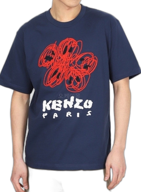 韩国直邮KENZO凯卓FE5 5TS273 4SG 77绘画大学城经典T恤时尚正品
